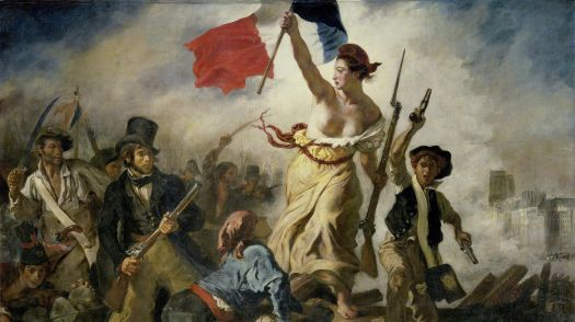 La liberté guidant le peuple, Eugène Delacroix, 1830 (Musée du Louvre).